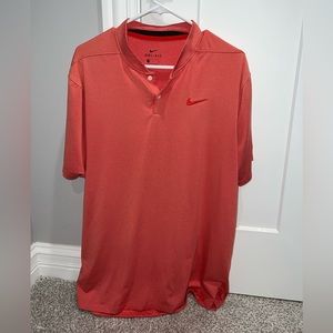 Salmon Nike Golf Shirt - Blade Collar - Prairie Club - Large
